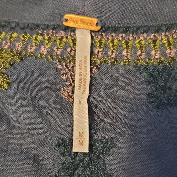 Free People Navy Floral Mini Dress - Picture 3 of 12